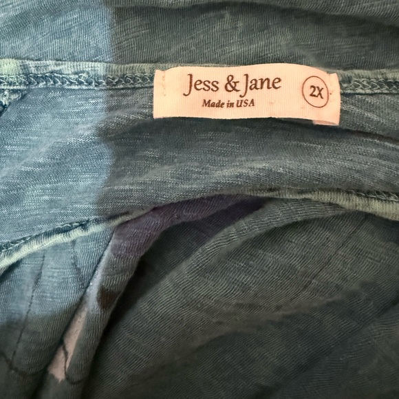 Jess & Jane Vibrant Blue Artistic Tunic - Picture 4 of 5